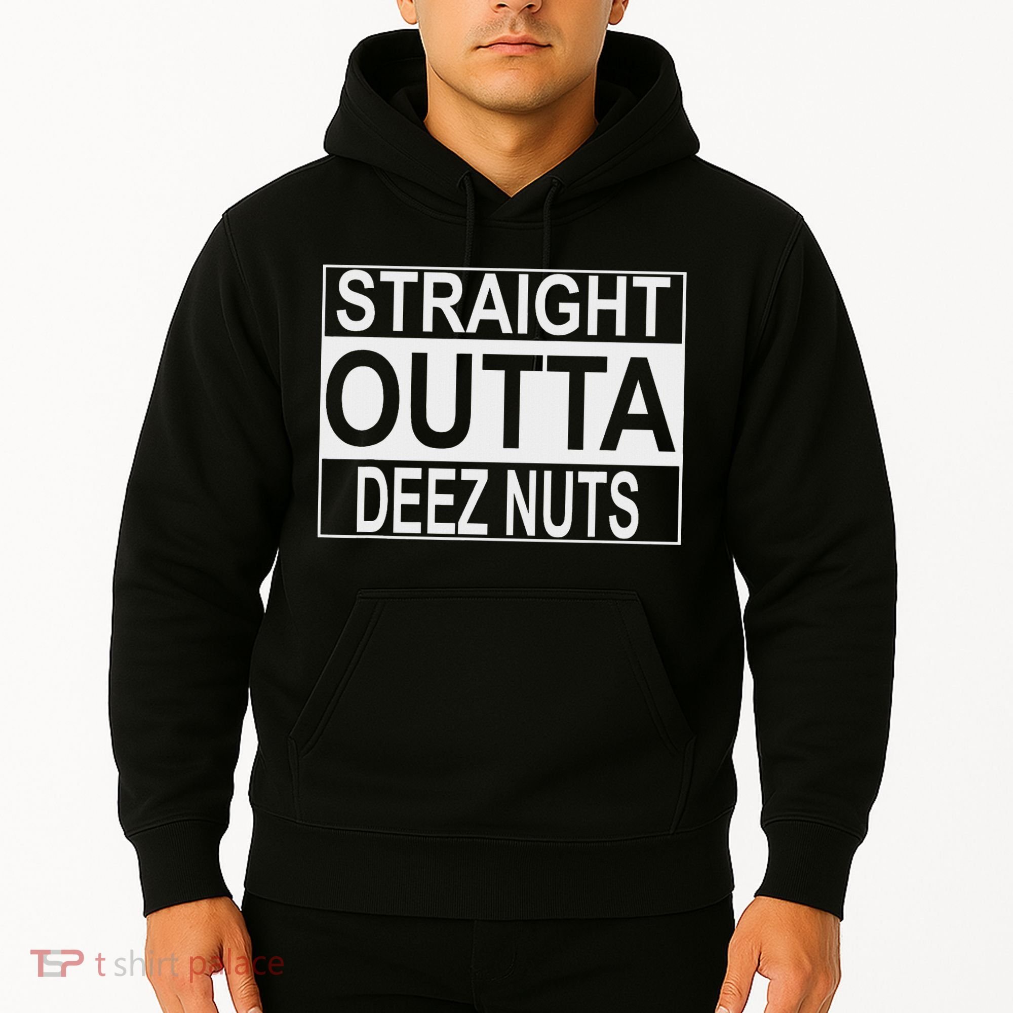 Straight Outta Deez Nuts Funny Meme Hoodie