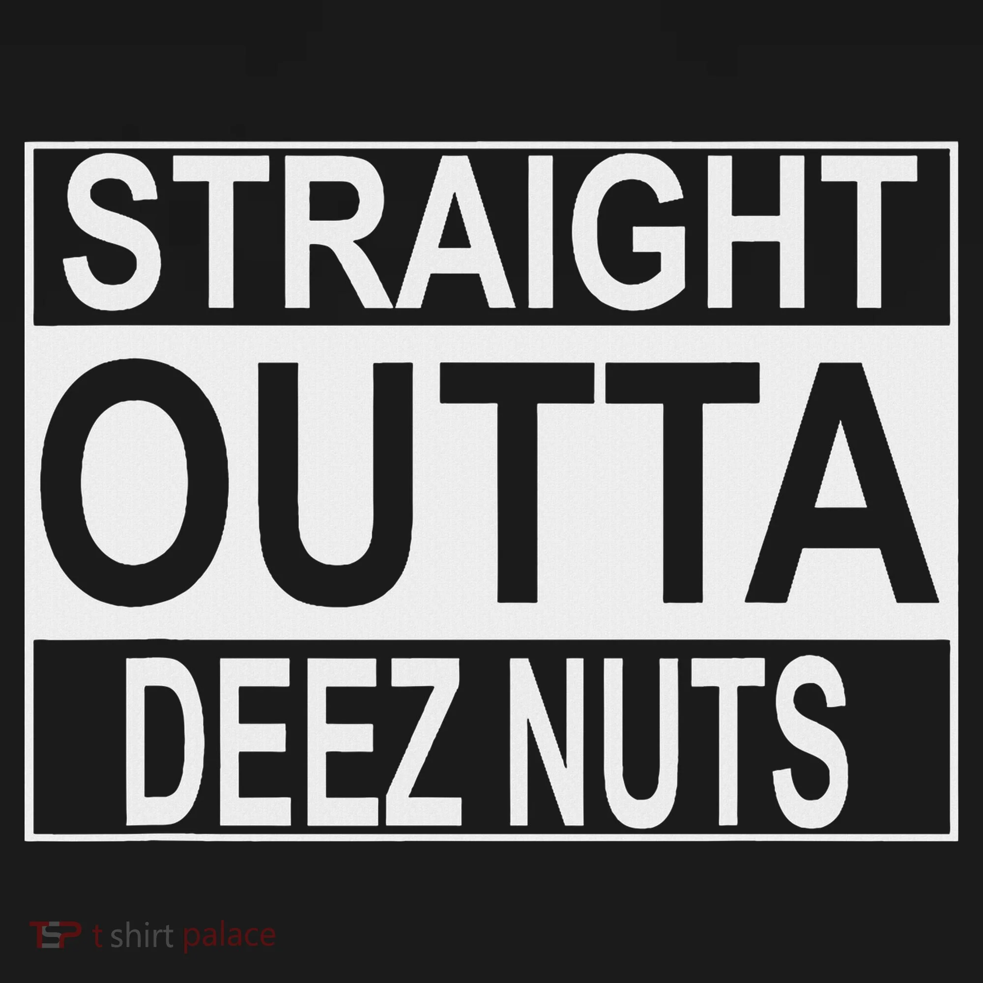 Straight Outta Deez Nuts Funny Meme Ornament