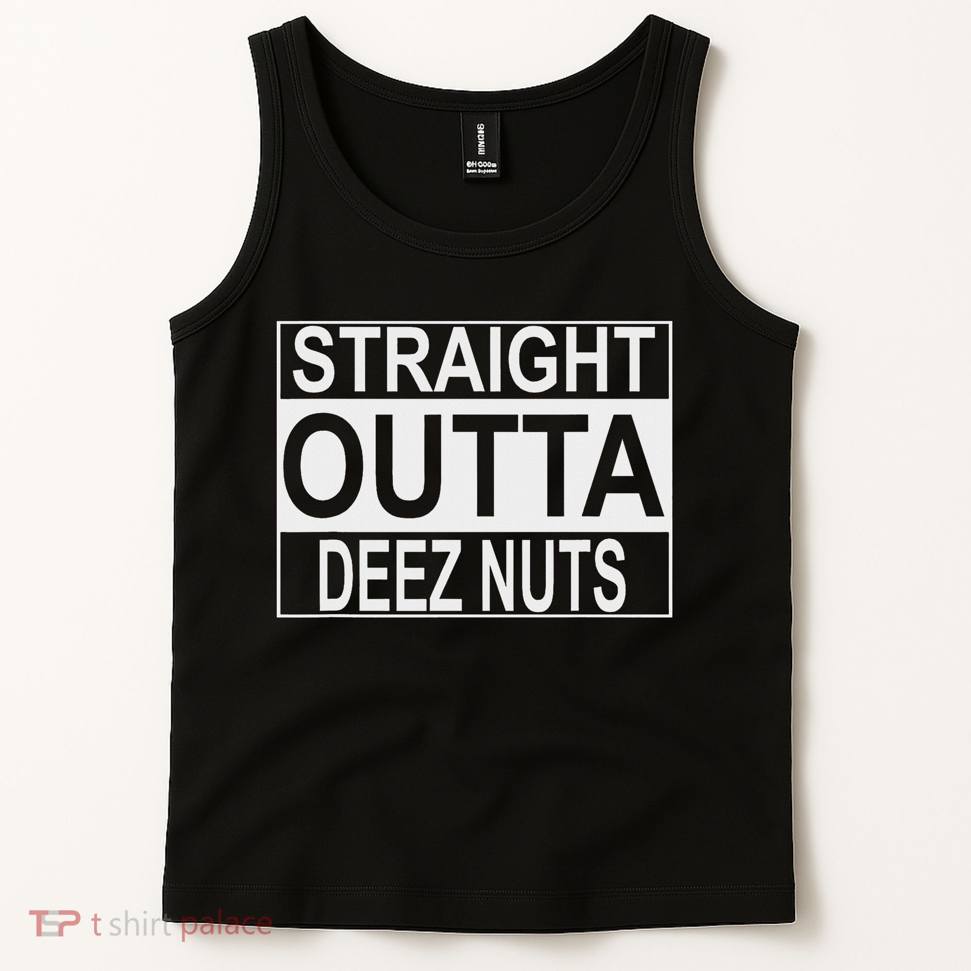 Straight Outta Deez Nuts Funny Meme Tank Top