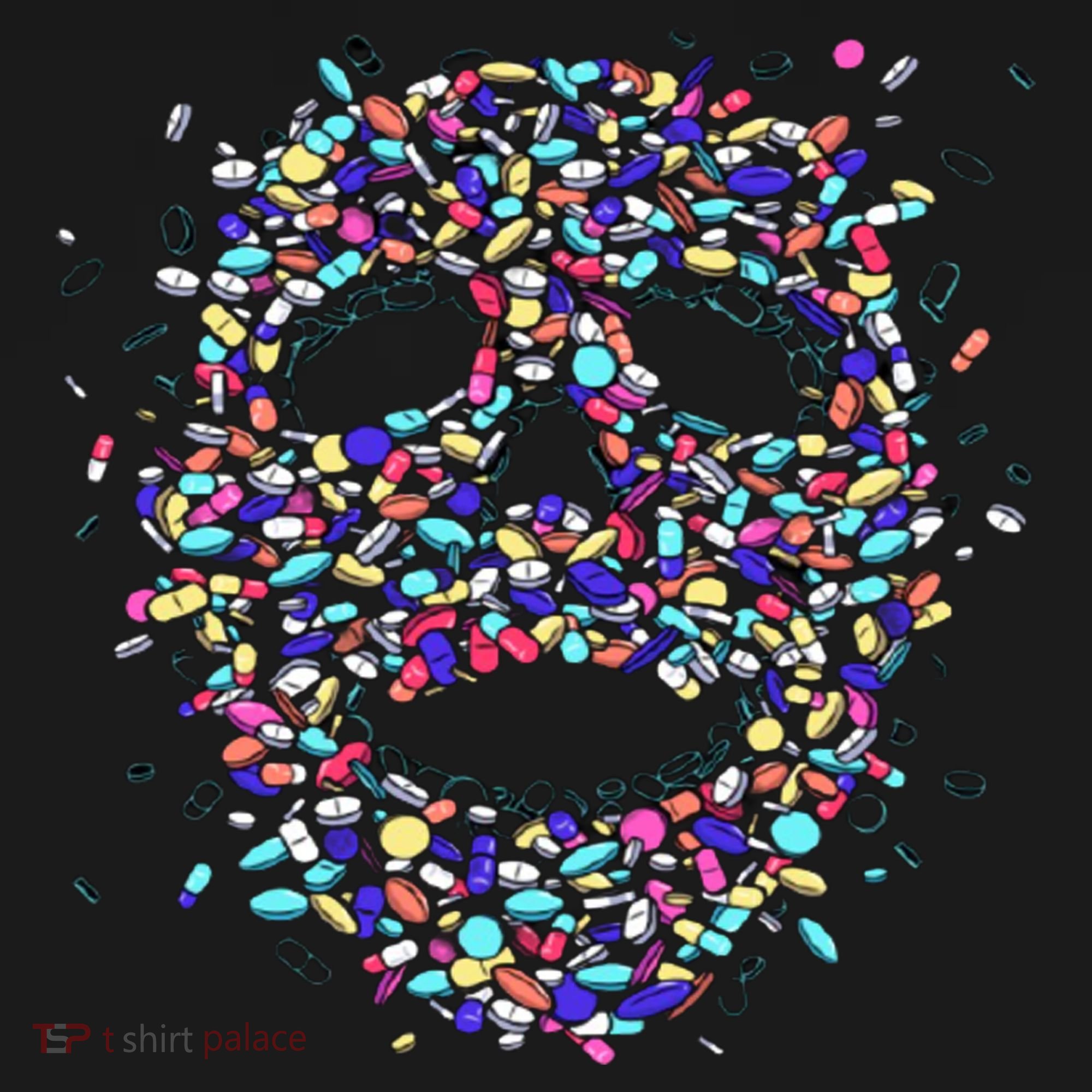 Skull On Drugs Ornament