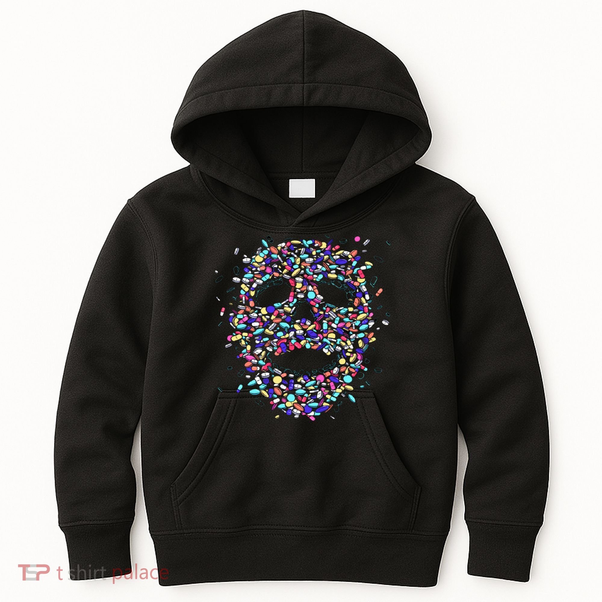 Skull On Drugs Kids Hoodie