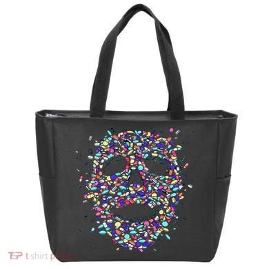 Skull On Drugs Tote Bag