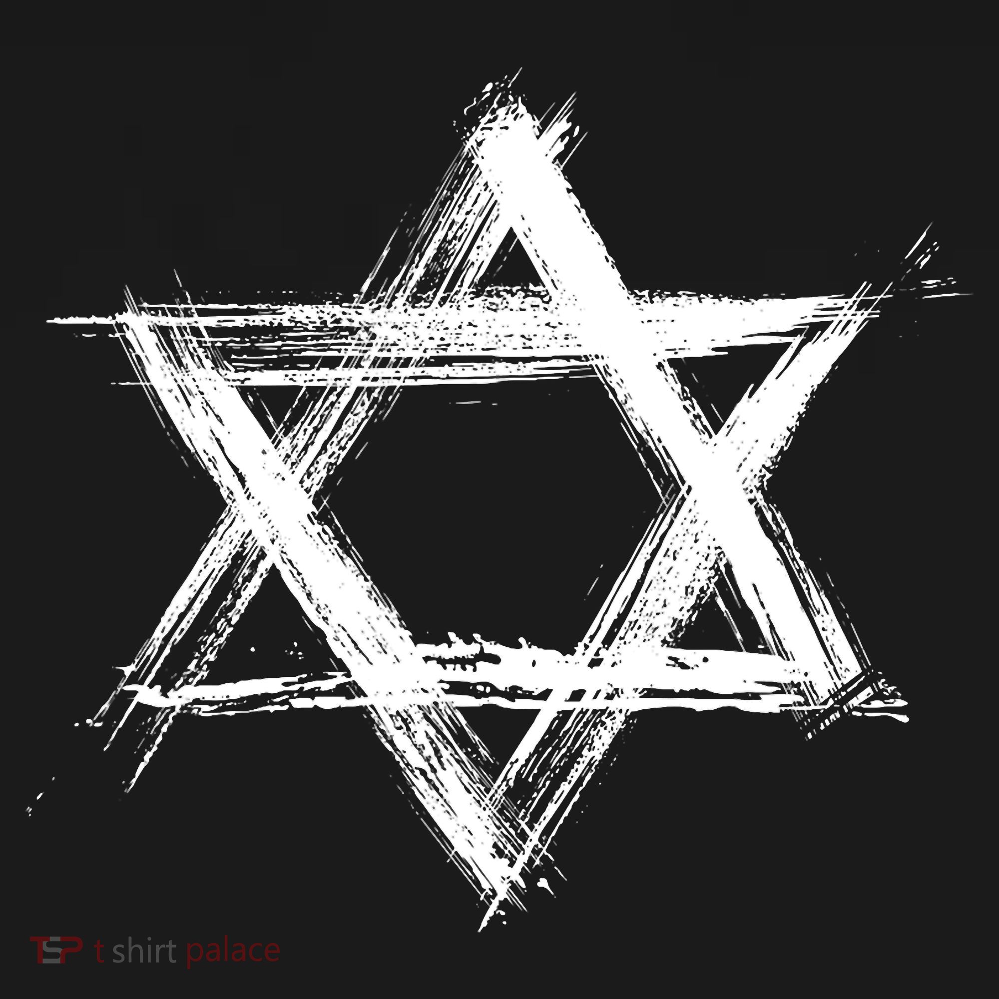 Star Of David Pride Israel Jewish Israeli Flag Brush Stroke Women's Hoodie