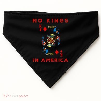Save Our Democracy No Kings In America Statement USA-Made Doggie Bandana