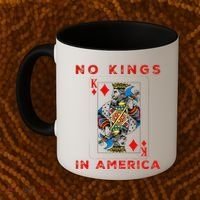 Save Our Democracy No Kings In America Statement Coffee Mug thumb 2