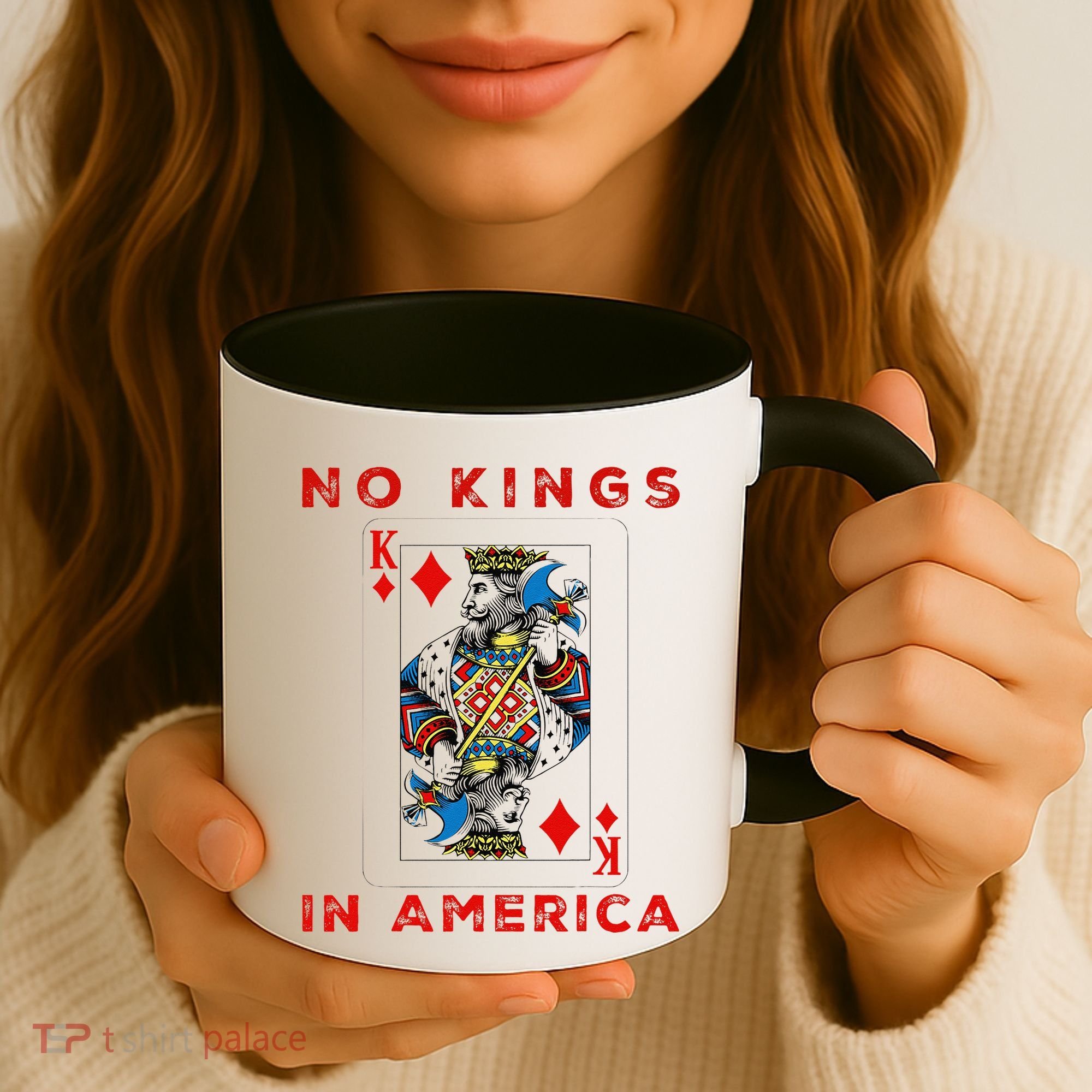 Save Our Democracy No Kings In America Statement Coffee Mug