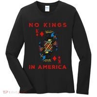 Save Our Democracy No Kings In America Statement Women's Long Sleeve Shirt thumb 0
