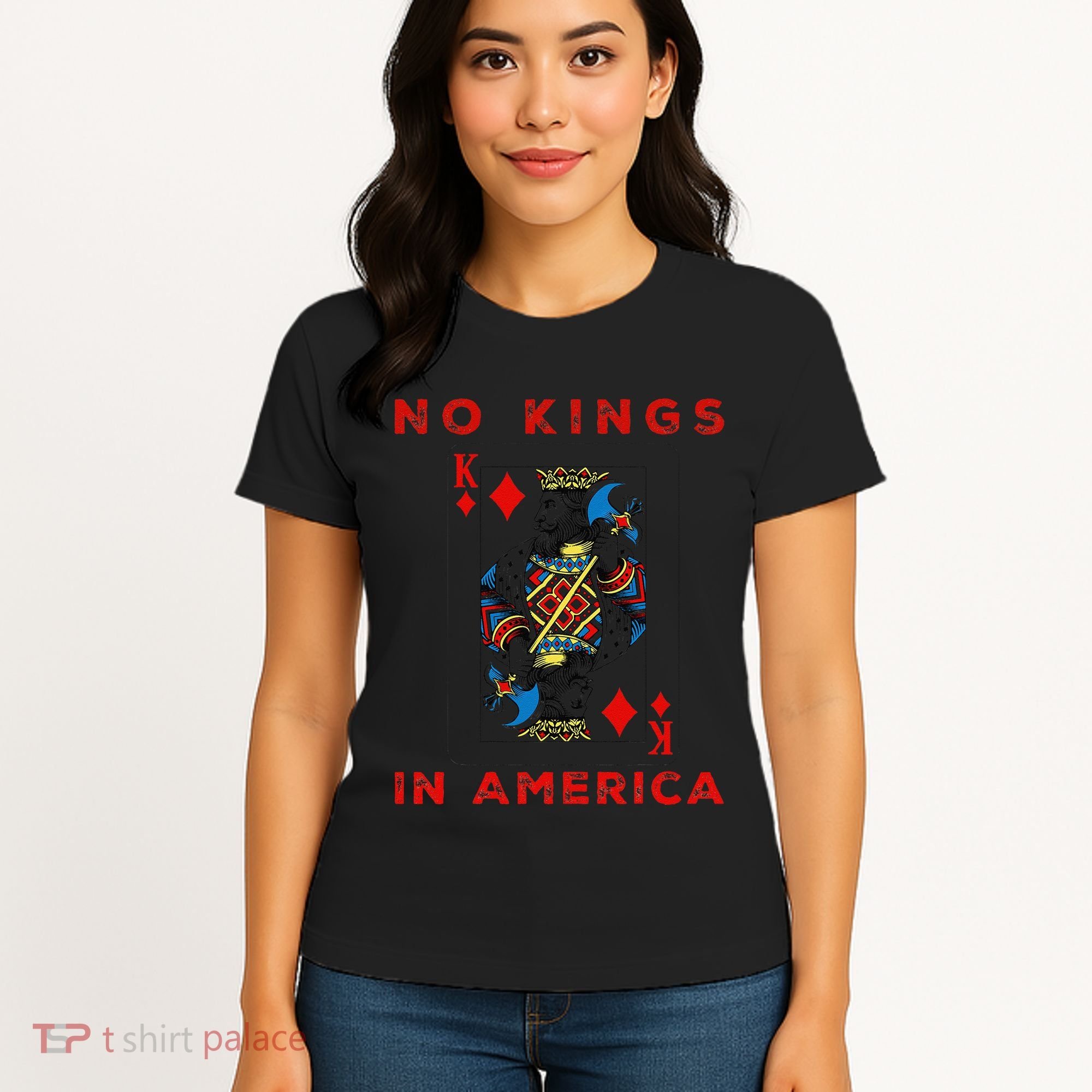 Save Our Democracy No Kings In America Statement Women's T-Shirt