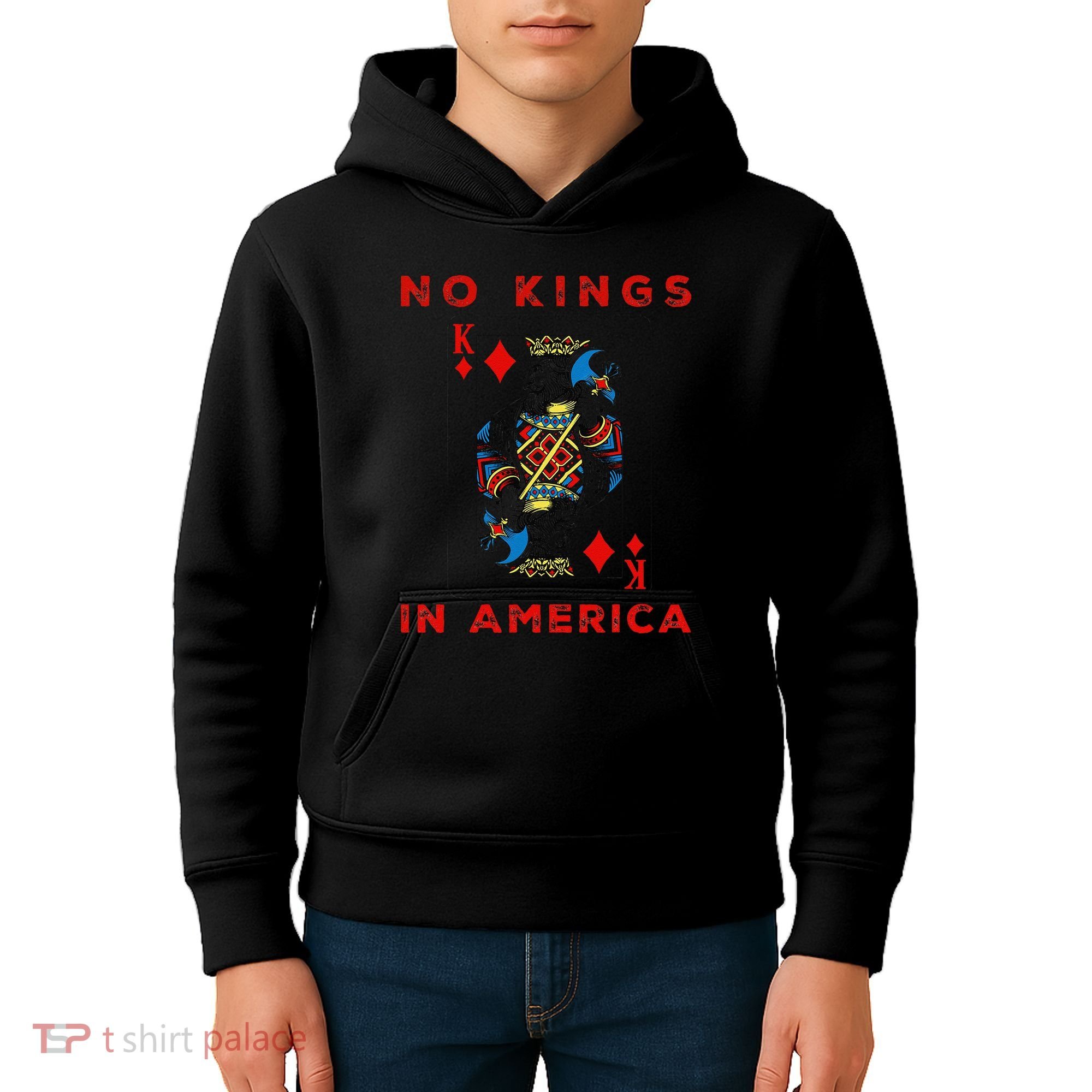 Save Our Democracy No Kings In America Statement Kids Hoodie