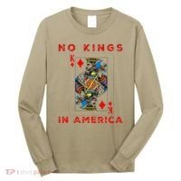 Save Our Democracy No Kings In America Statement Long Sleeve Shirt thumb 0