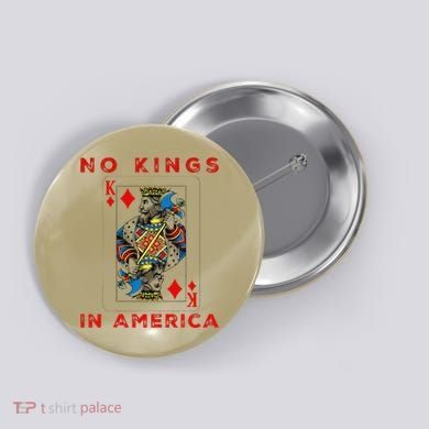 Save Our Democracy No Kings In America Statement Button