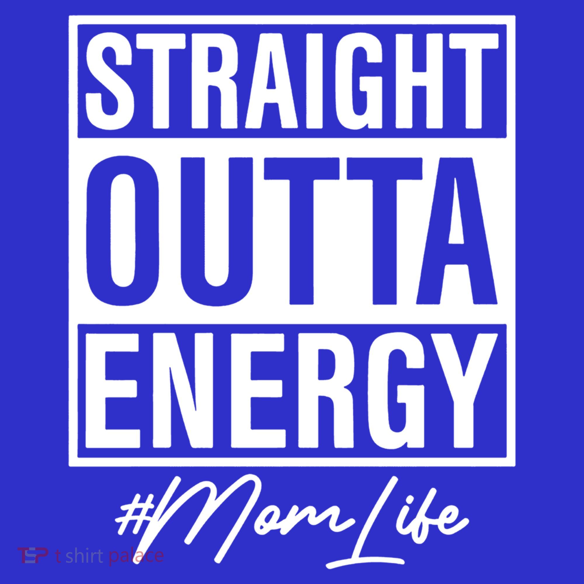 Straight Outta Energy Mom Life Cool Gift Coaster