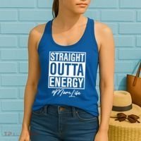 Straight Outta Energy Mom Life Cool Gift Women's Tank Top thumb 2
