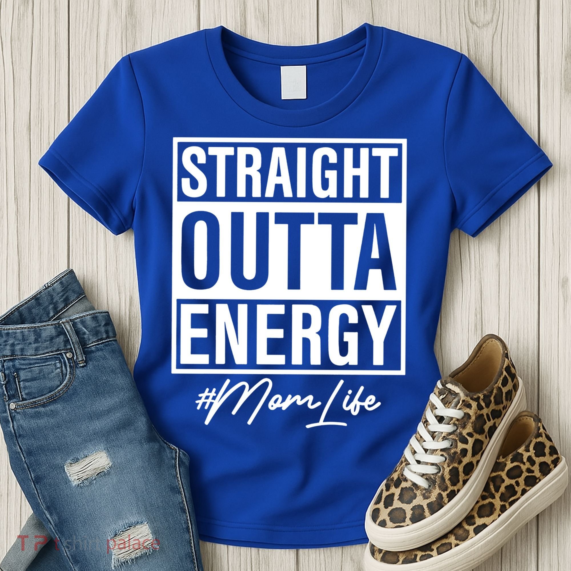 Straight Outta Energy Mom Life Cool Gift Women's T-Shirt
