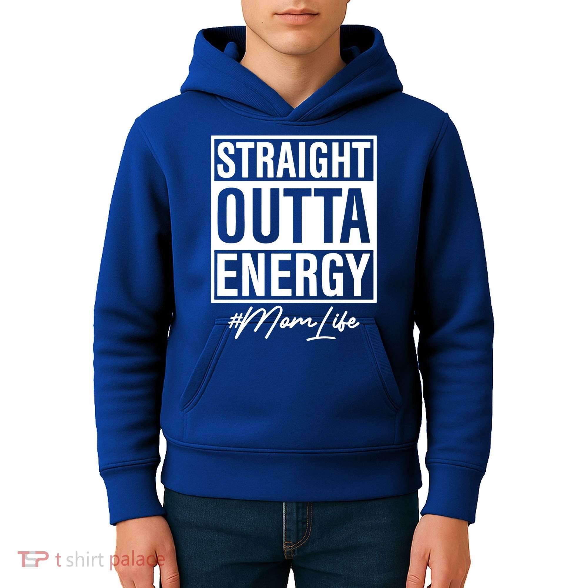 Straight Outta Energy Mom Life Cool Gift Kids Hoodie