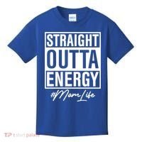 Straight Outta Energy Mom Life Cool Gift Kids T-Shirt thumb 0