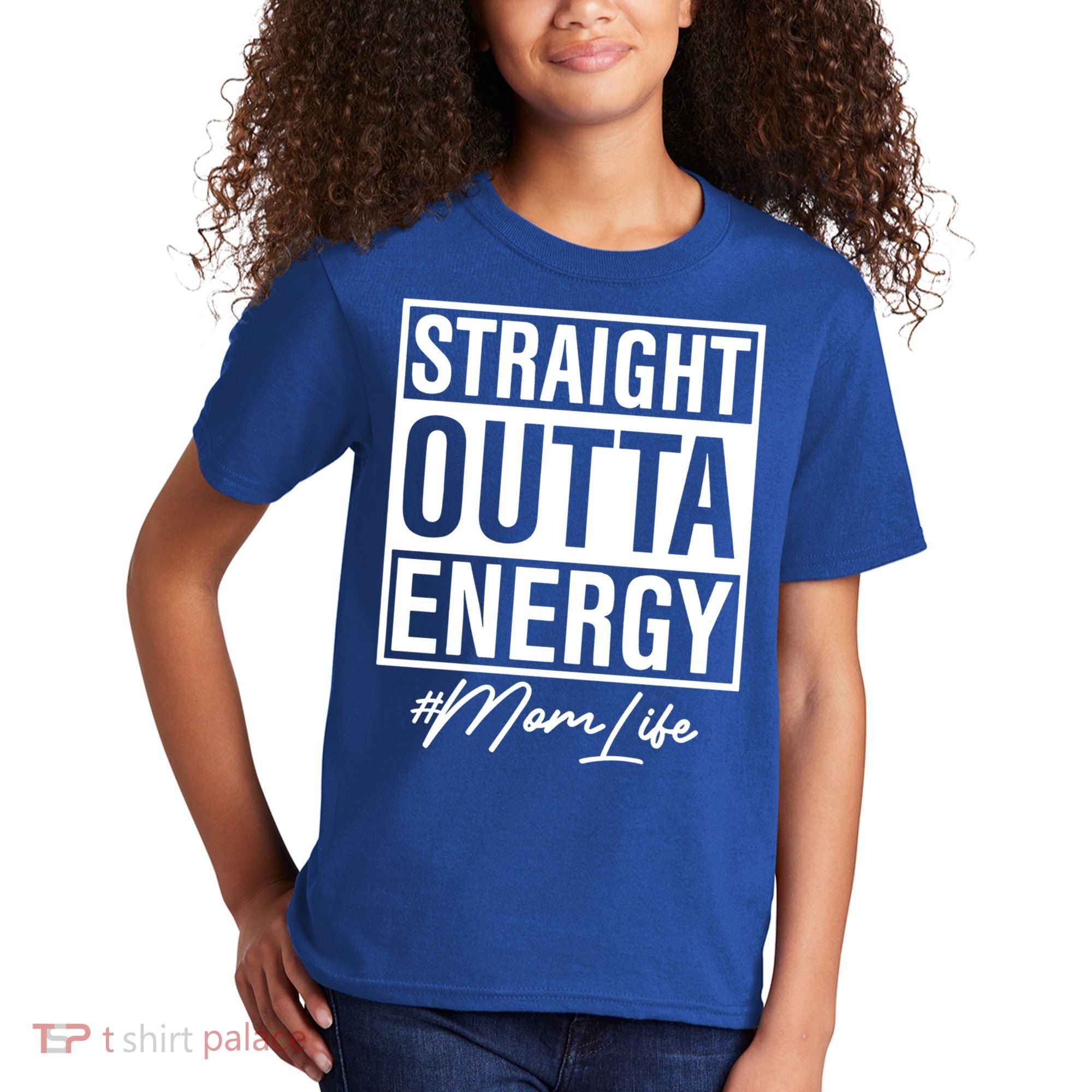 Straight Outta Energy Mom Life Cool Gift Kids T-Shirt