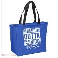 Straight Outta Energy Mom Life Cool Gift Tote Bag thumb 2