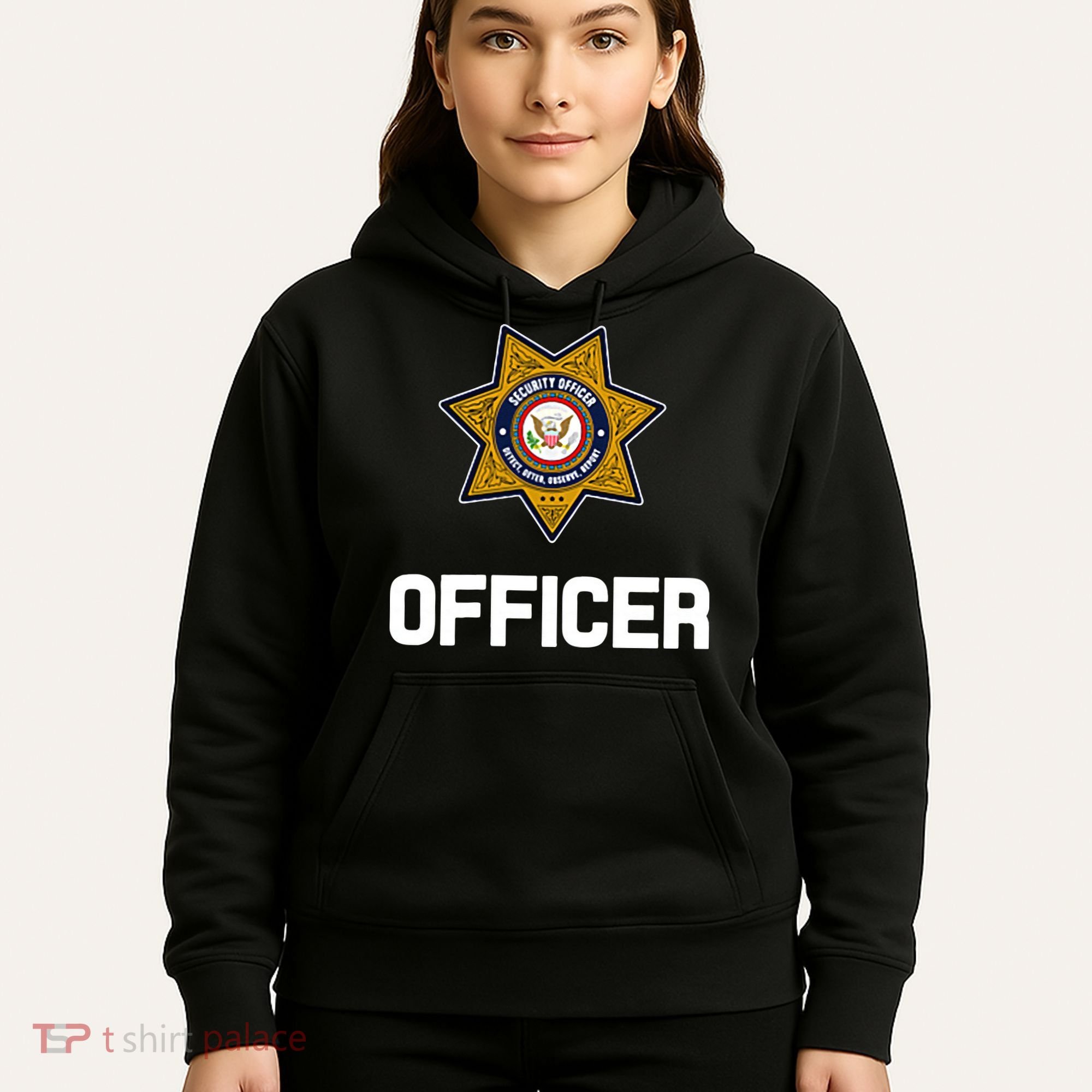 Security Officer Enforcement Badge Police Guards Duty Hoodie