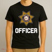 Security Officer Enforcement Badge Police Guards Duty T-Shirt thumb 3