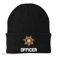 Security Officer Enforcement Badge Police Guards Duty Beanie thumb 0