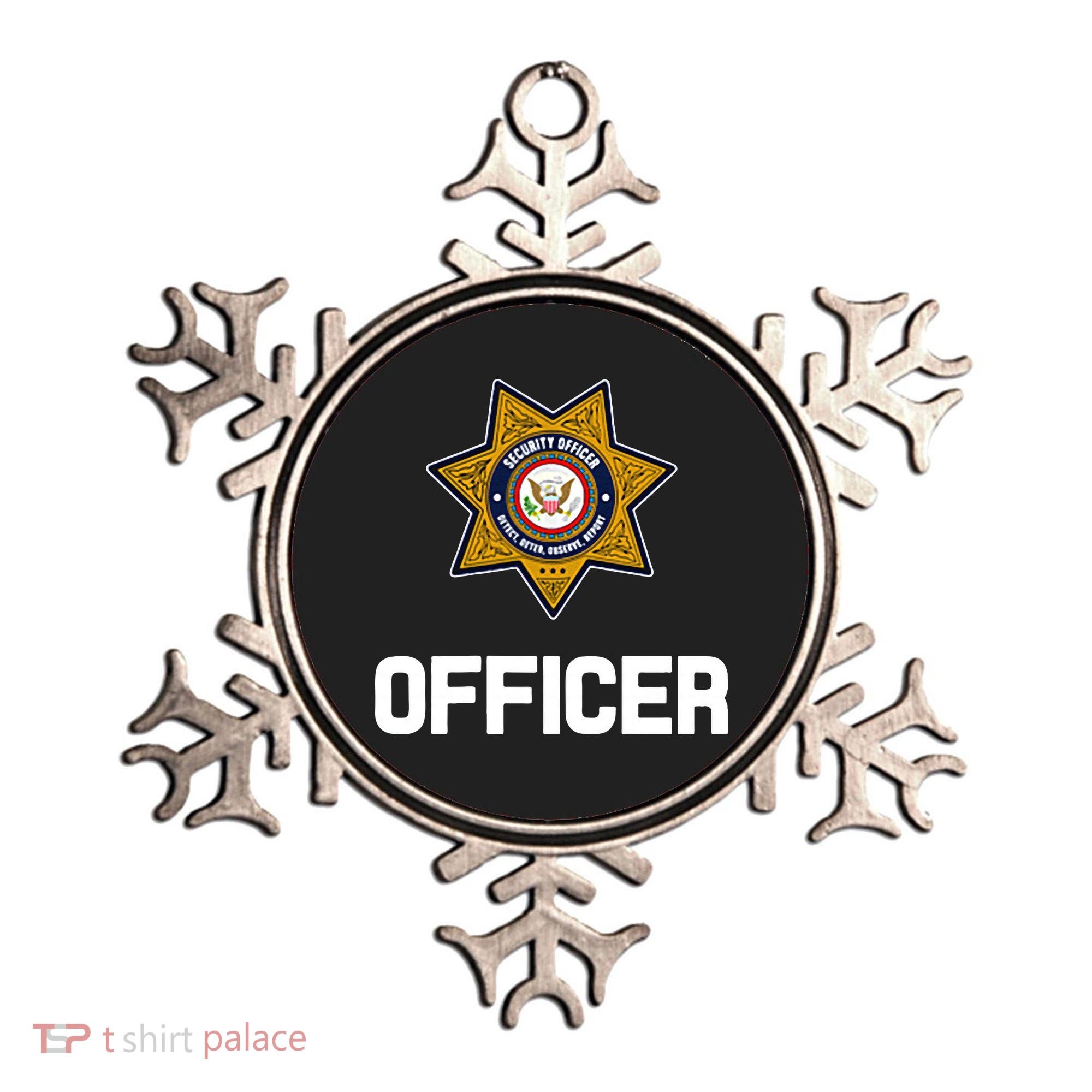 Security Officer Enforcement Badge Police Guards Duty Ornament