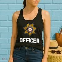 Security Officer Enforcement Badge Police Guards Duty Women's Tank Top thumb 2