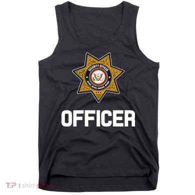Security Officer Enforcement Badge Police Guards Duty Tank Top