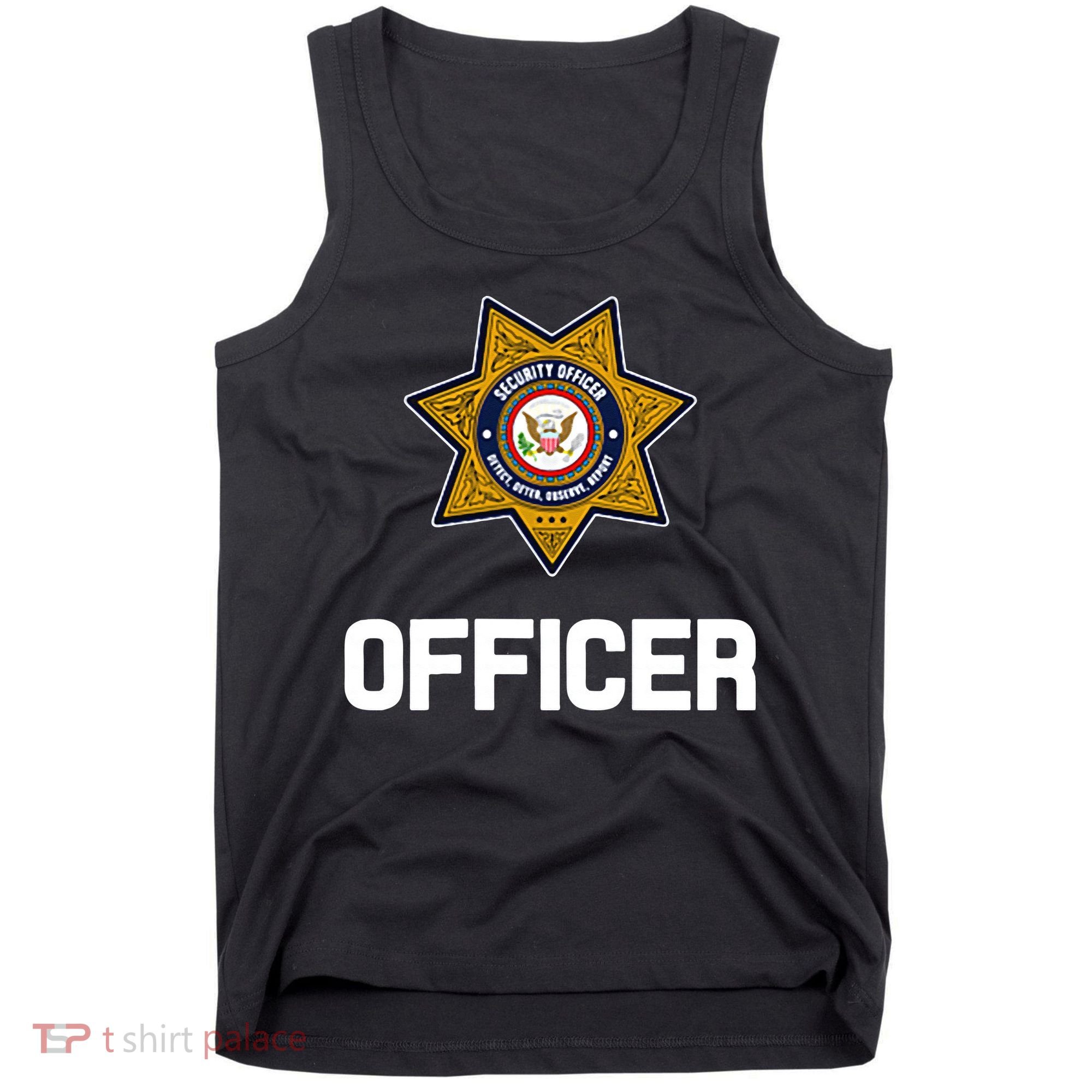Security Officer Enforcement Badge Police Guards Duty Tank Top