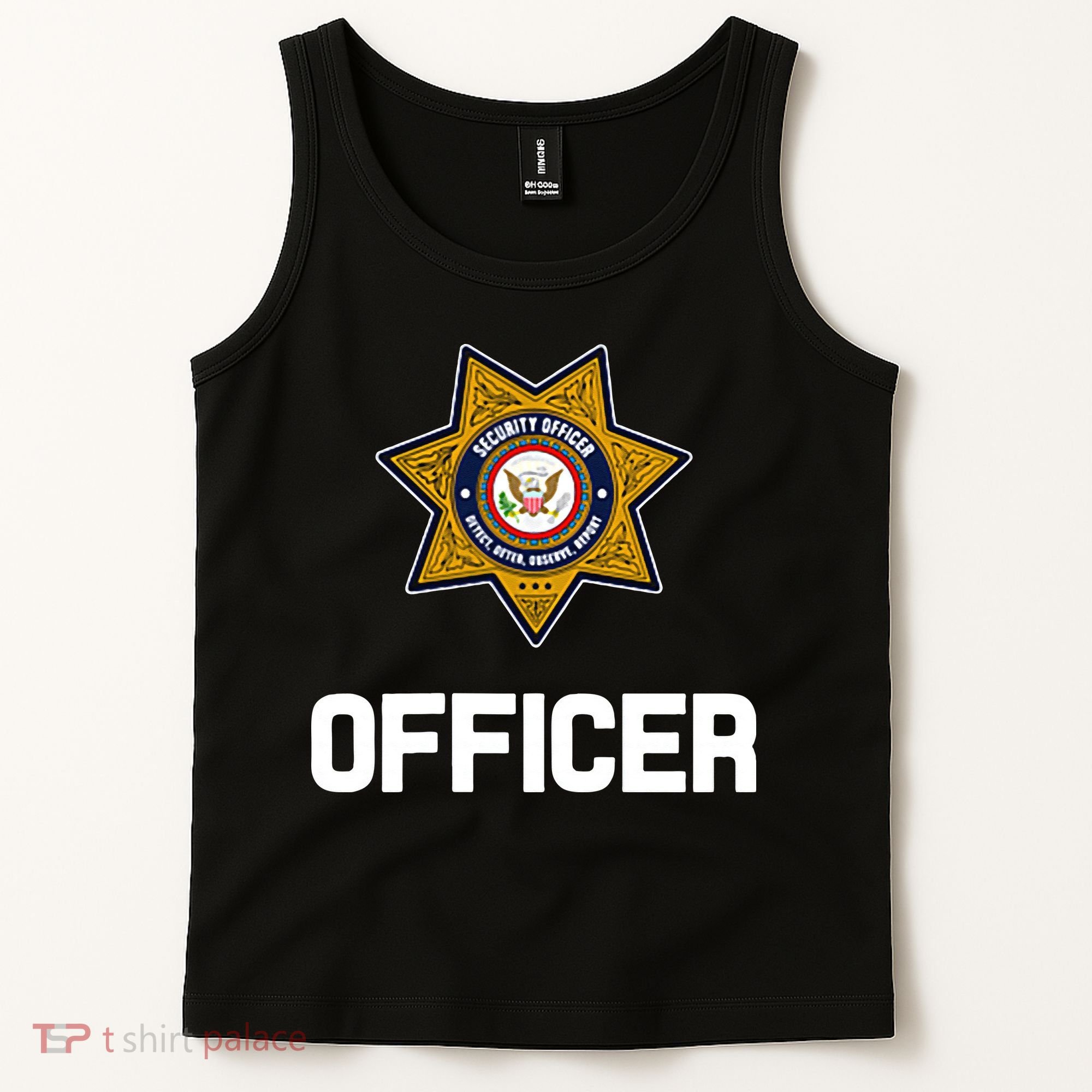 Security Officer Enforcement Badge Police Guards Duty Tank Top