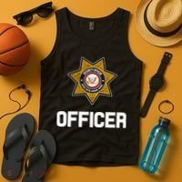 Security Officer Enforcement Badge Police Guards Duty Tank Top thumb 4