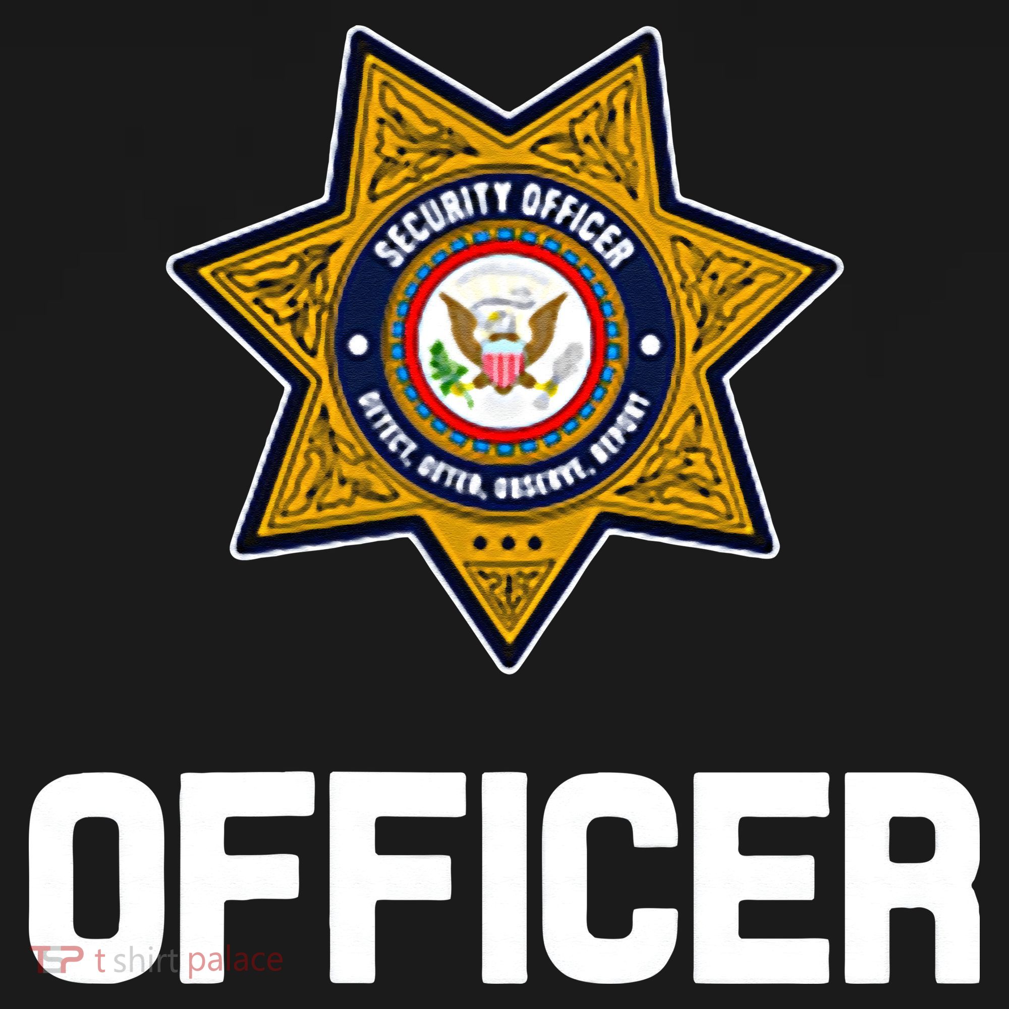 Security Officer Enforcement Badge Police Guards Duty Toddler T-Shirt