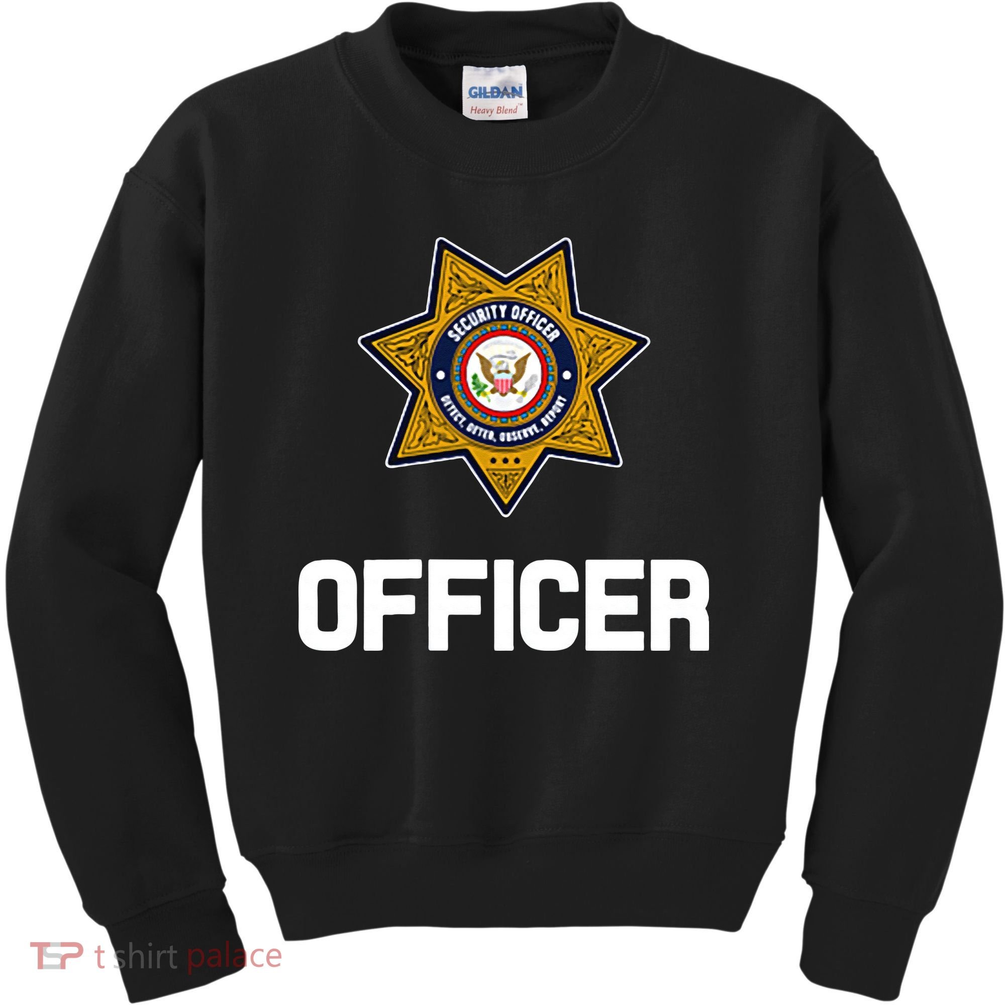 Security Officer Enforcement Badge Police Guards Duty Kids Sweatshirt
