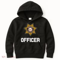 Security Officer Enforcement Badge Police Guards Duty Kids Hoodie thumb 0