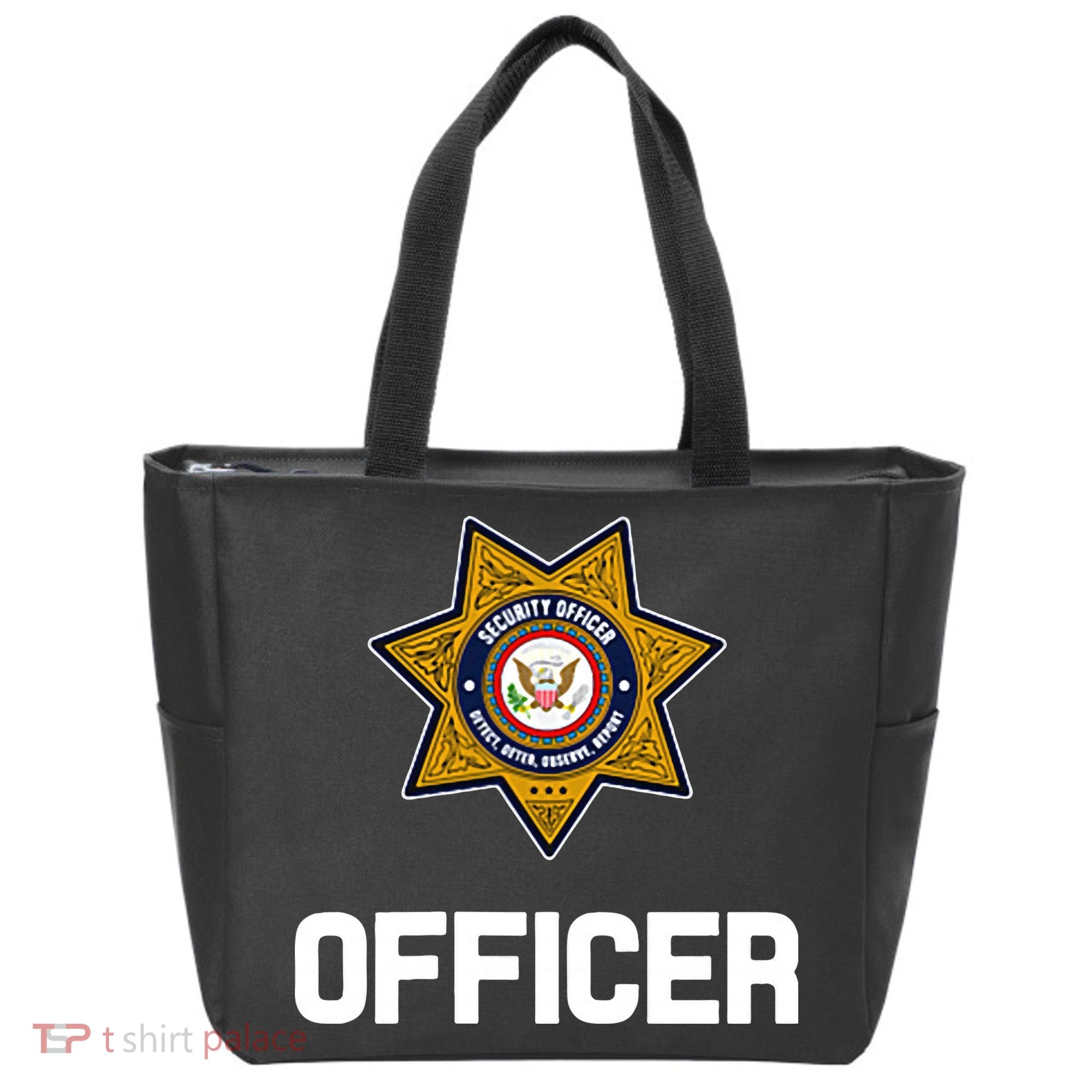 Security Officer Enforcement Badge Police Guards Duty Tote Bag