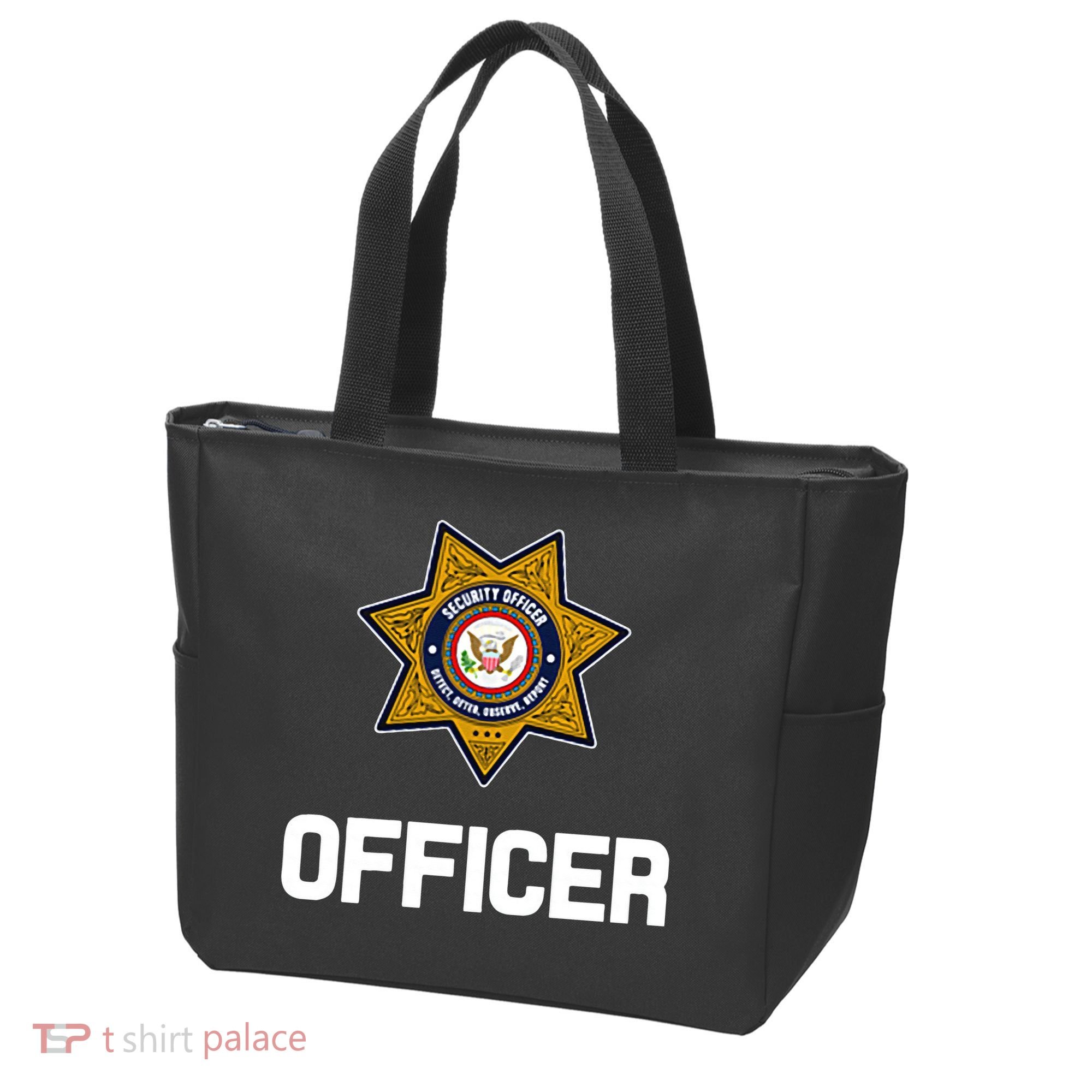 Security Officer Enforcement Badge Police Guards Duty Tote Bag