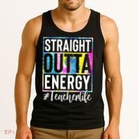Straight Outta Energy Teacherlife Tank Top thumb 3