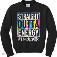 Straight Outta Energy Teacherlife Kids Sweatshirt thumb 0