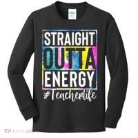 Straight Outta Energy Teacherlife Kids Long Sleeve Shirt thumb 0