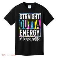 Straight Outta Energy Teacherlife Kids T-Shirt thumb 0