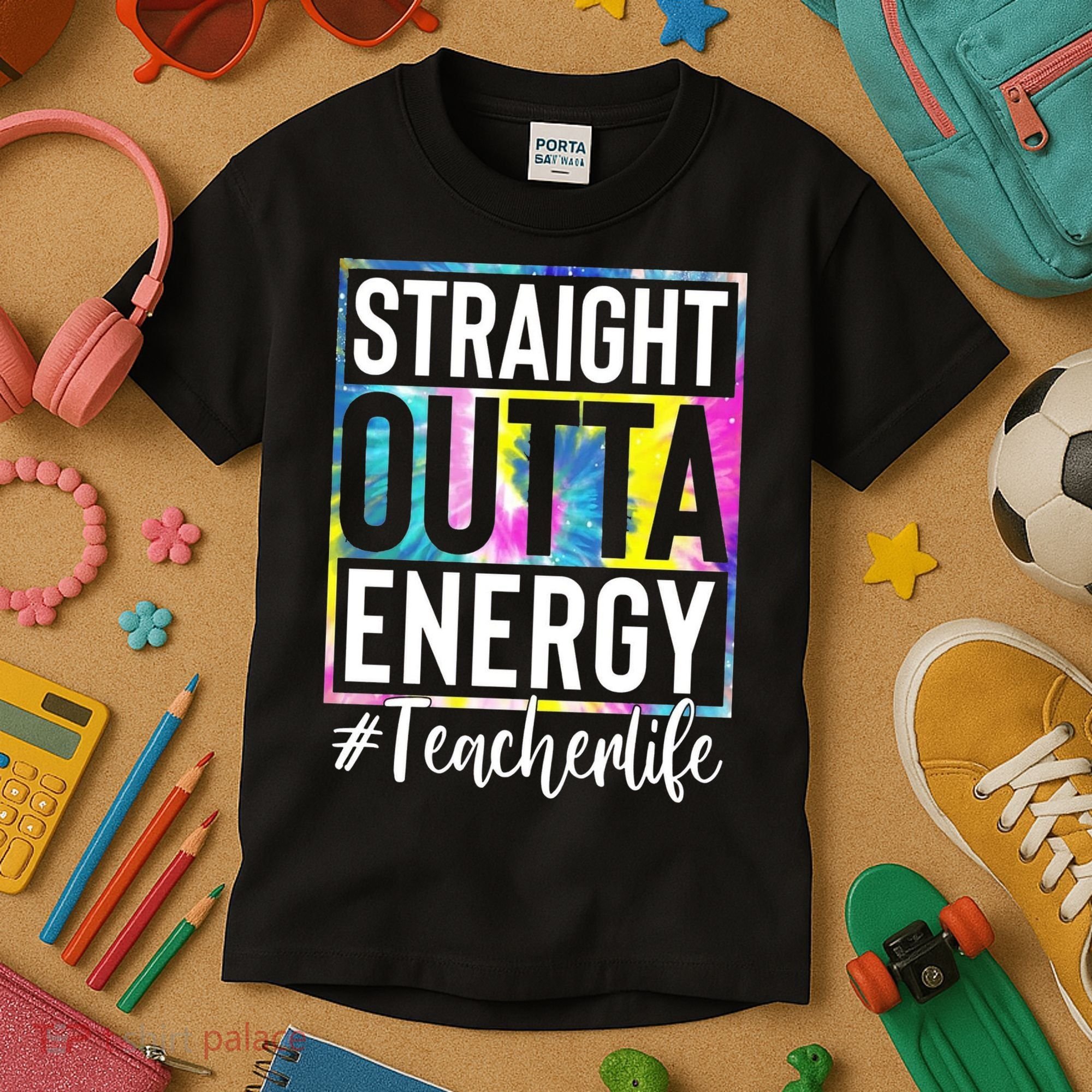 Straight Outta Energy Teacherlife Kids T-Shirt
