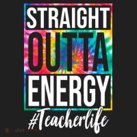 Straight Outta Energy Teacher Life Summer Women's Sweatshirt thumb 2