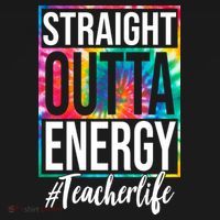 Straight Outta Energy Teacher Life Summer Women's Hoodie thumb 2