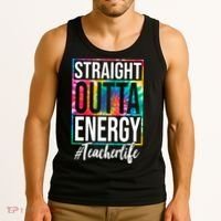 Straight Outta Energy Teacher Life Summer Tank Top thumb 3