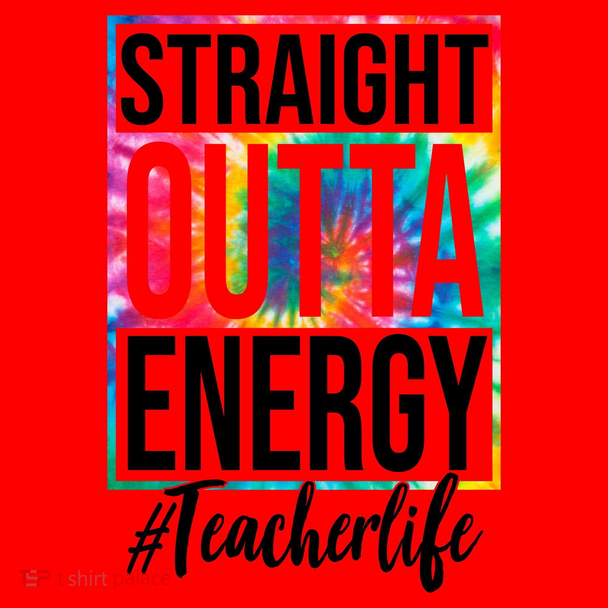 Straight Outta Energy Teacher Life Summer Santa Hat