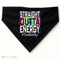 Straight Outta Energy Teacher Life Gifts Funny USA-Made Doggie Bandana thumb 0