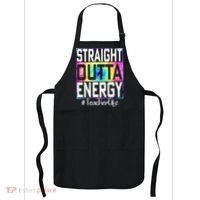 Straight Outta Energy Teacher Life Gifts Funny Apron thumb 0