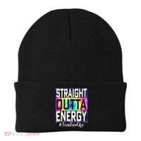 Straight Outta Energy Teacher Life Gifts Funny Beanie thumb 0