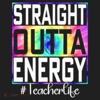 Straight Outta Energy Teacher Life Gifts Funny Beanie thumb 2