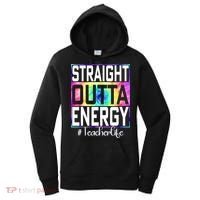Straight Outta Energy Teacher Life Gifts Funny Women's Hoodie thumb 0